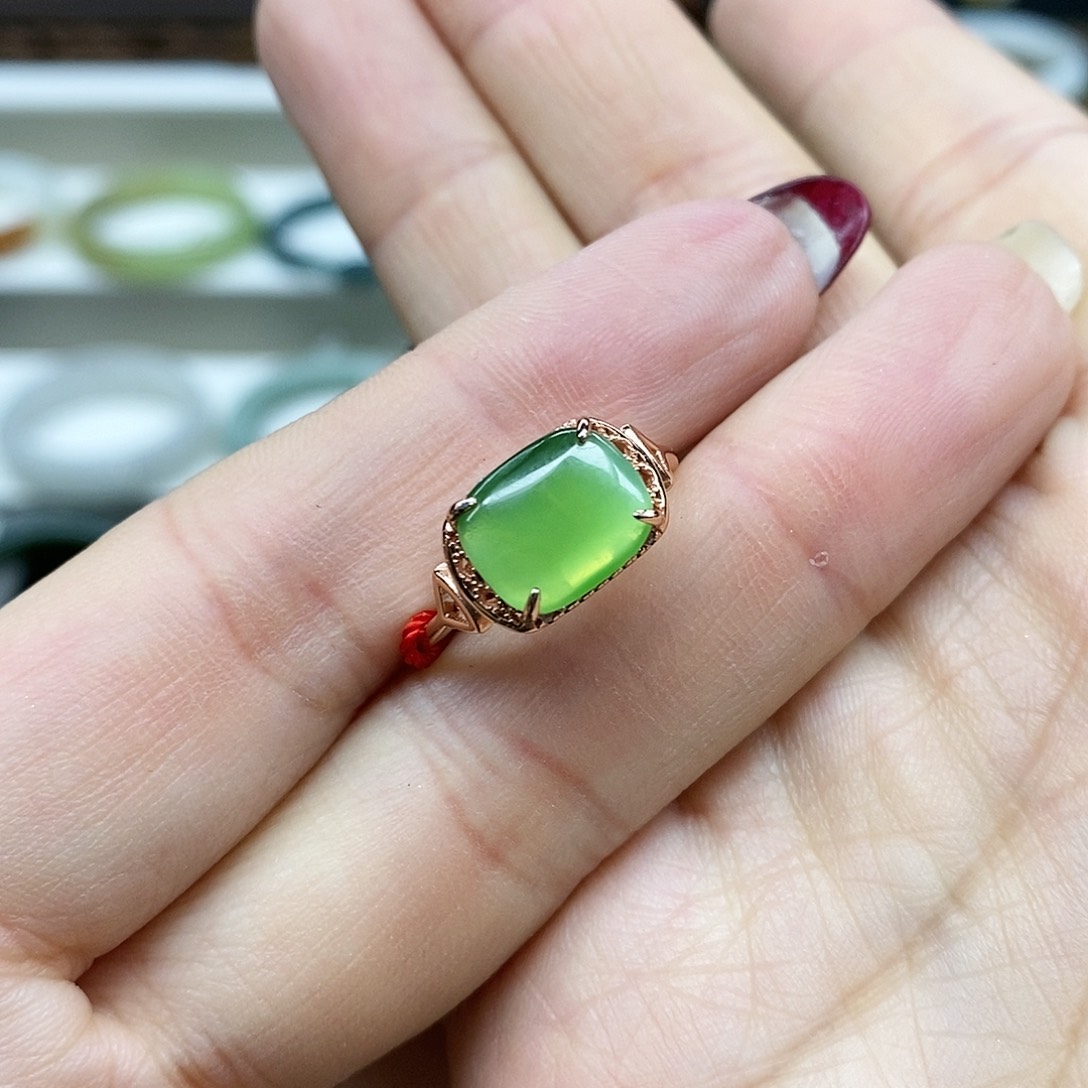 【闪购商品】和田玉戒指银S925镶嵌