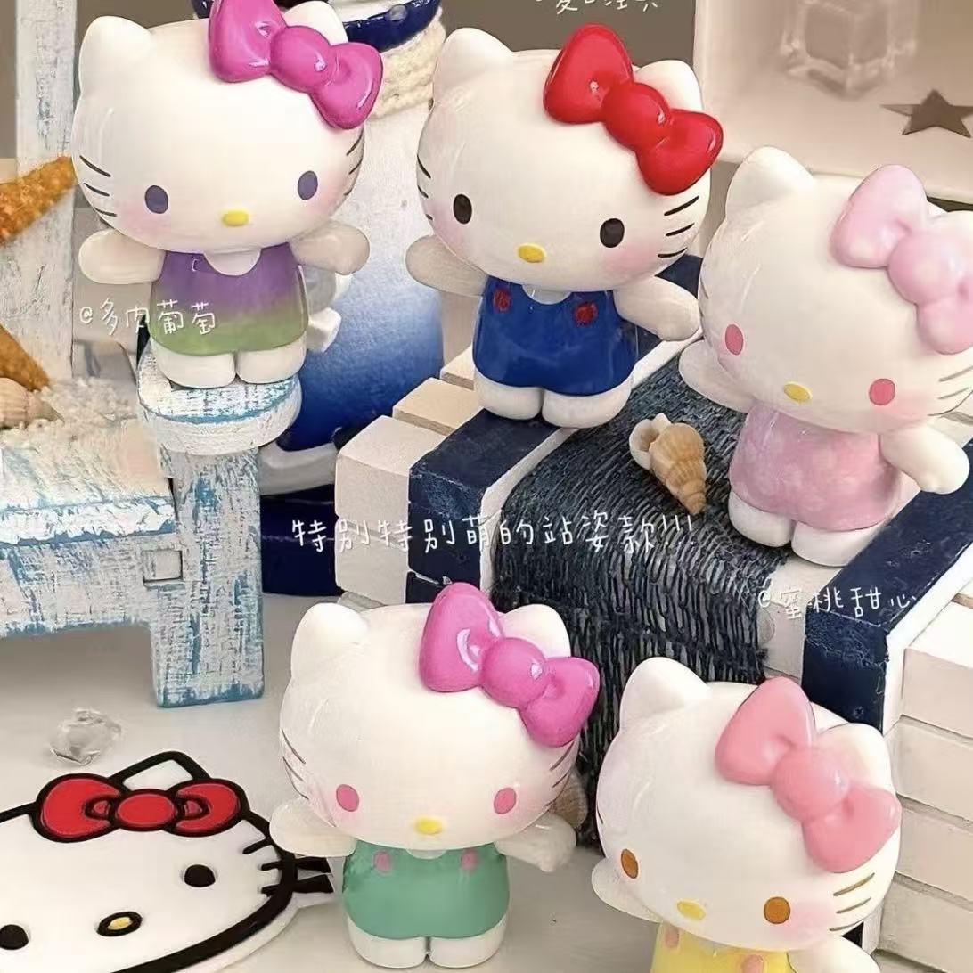 开车专拍链接 TOPTOY Hello Kitty夏日彩虹糖系列盲盒