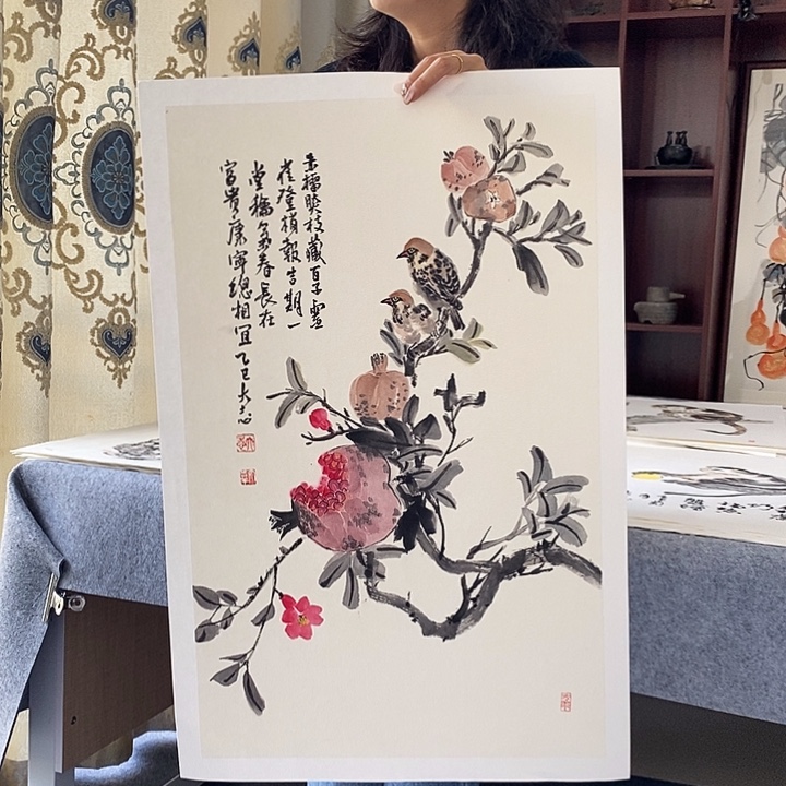 国画纯手绘国画写意作品45*68
