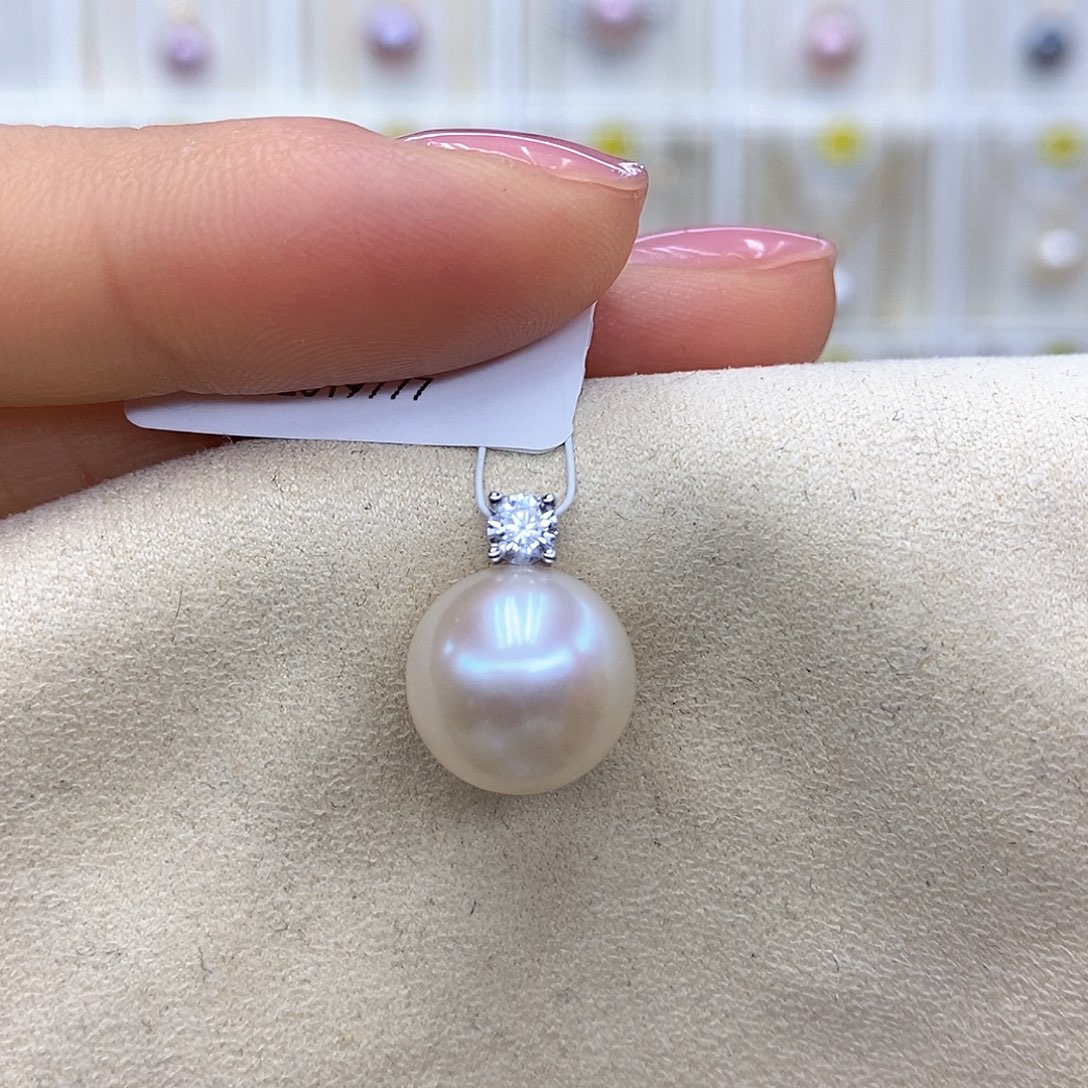 吊坠(赠链)银S925镶嵌淡水珍珠
