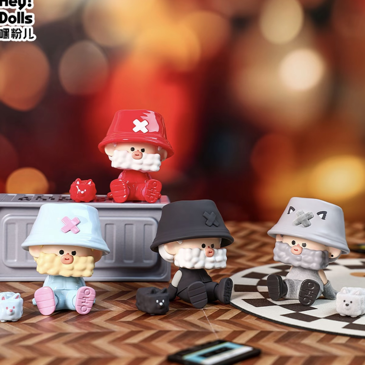 【代拆】OHO大叔彩色生活系列盲盒手办潮玩摆件