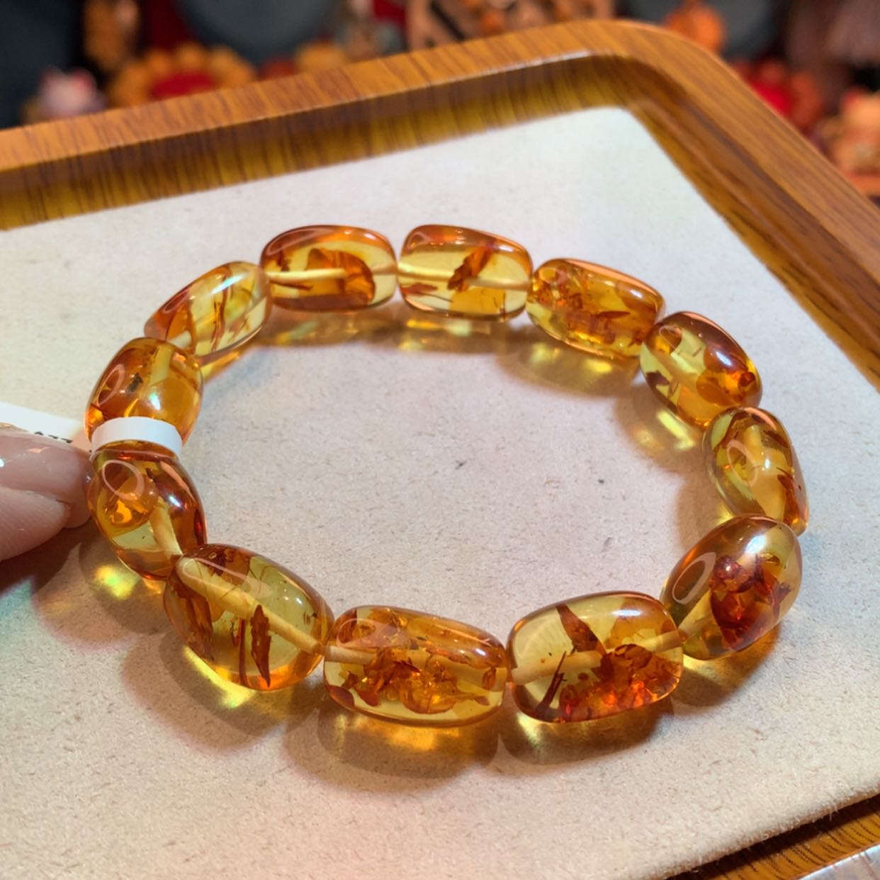 【闪购商品】琥珀（花珀）手串未镶嵌花珀手串