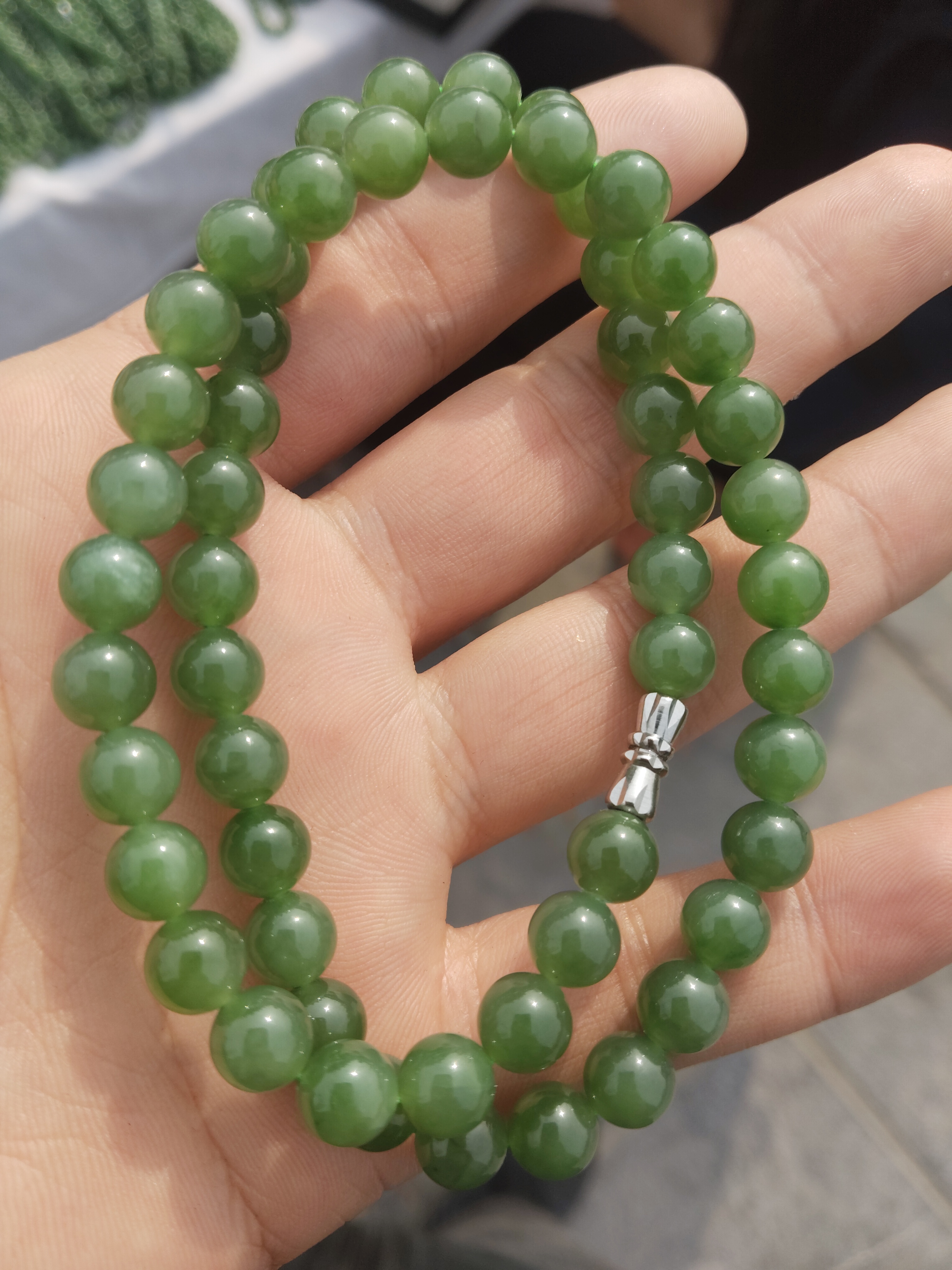 高端和田玉未镶嵌项链卡8