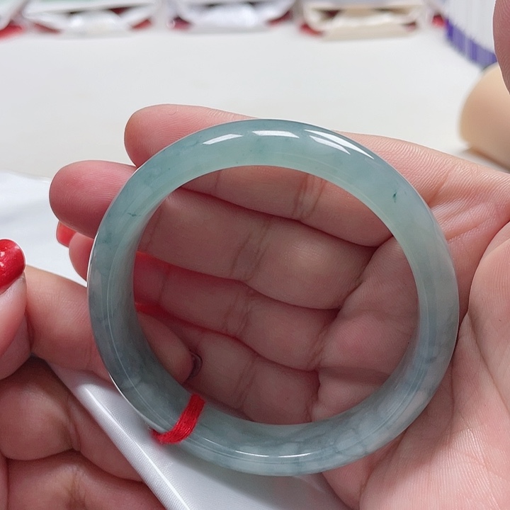 翡翠手镯未镶嵌缅甸翡翠手镯58圈