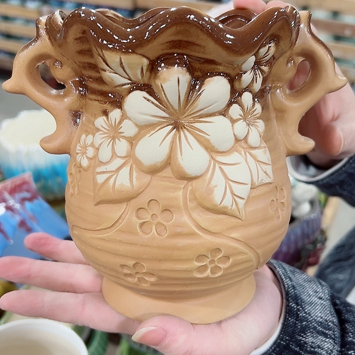 有孔.凑满10元发货多肉陶瓷花盆！