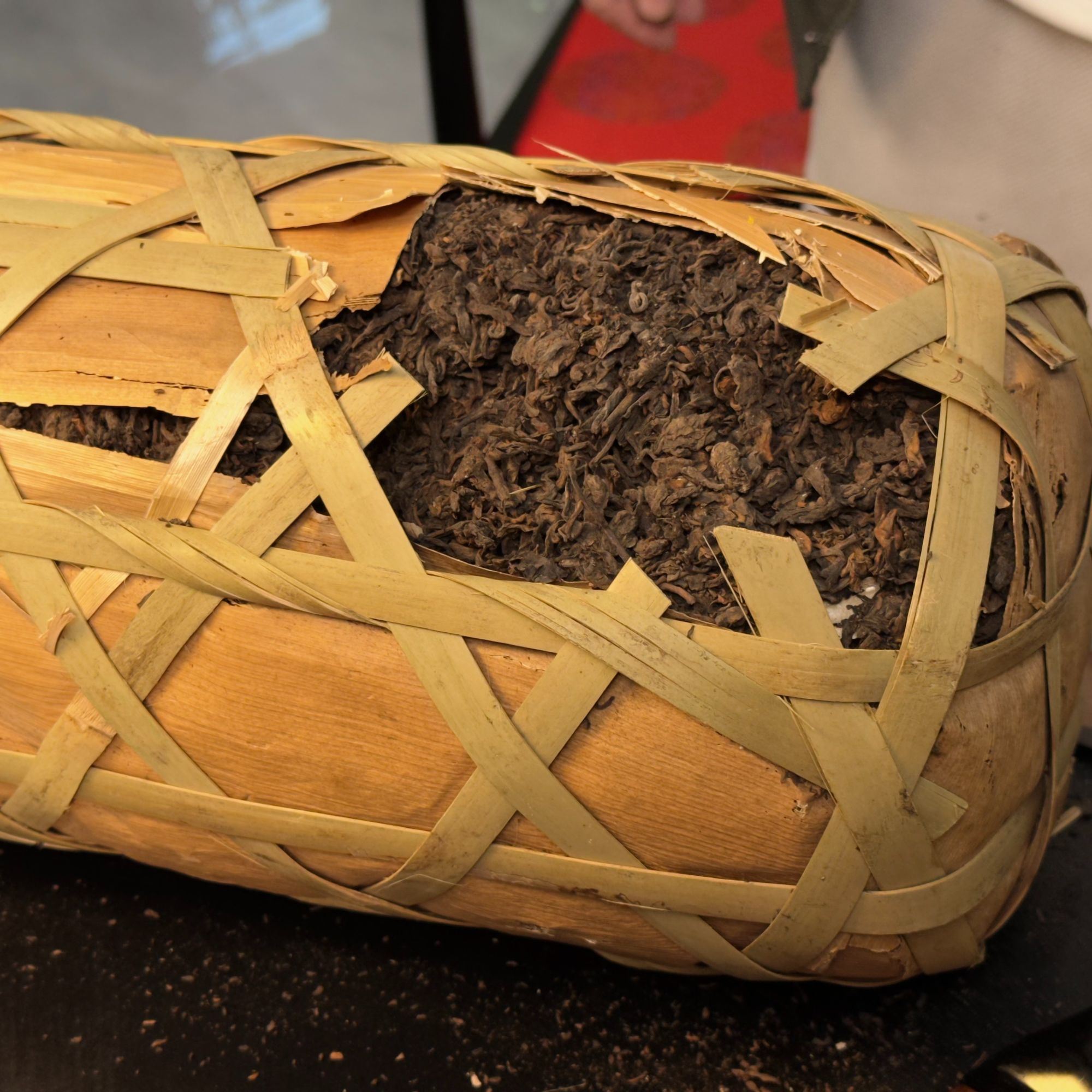 【1099-60】正茶司 笋壳龙柱 普洱茶 生茶 200g