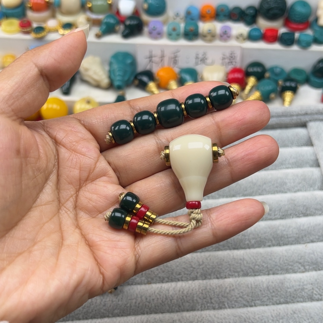 毛***⁹手工艺品琉璃卡10的5连珠➕14的三通套件