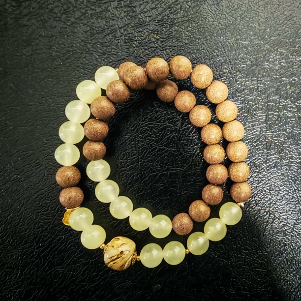 非金属亚克力手链 木质中药手链