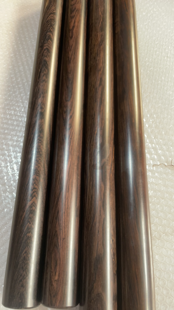 千年乌木紫光檀木棍50/4.4手把车载健身棍子紫光檀木小叶紫檀料