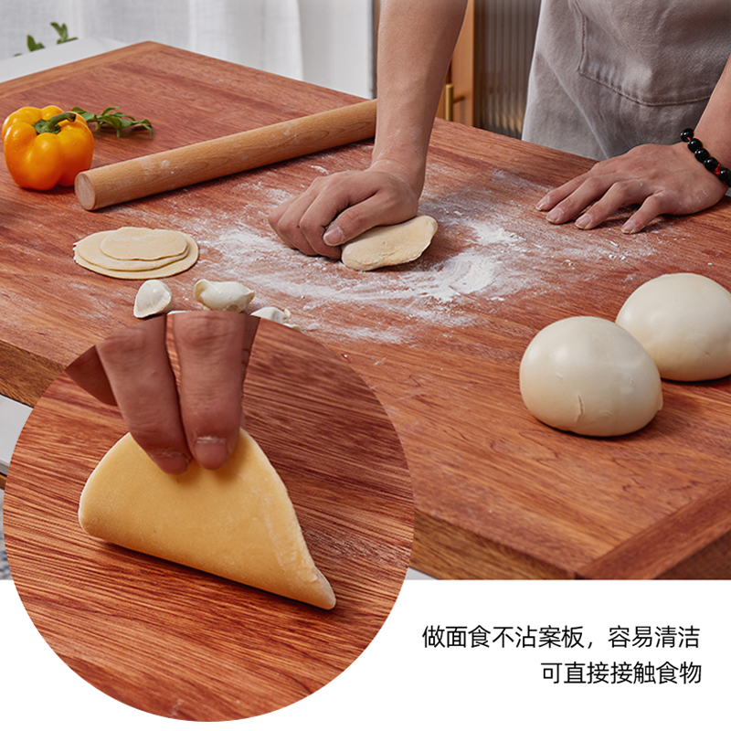 【特惠90*60*3cm厚】花梨木实木菜板擀面板家用切菜砧板案板和面板