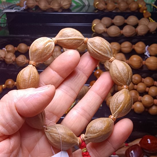 橄榄核手串/手链橄榄核手串三花梅林铁核老料1.9