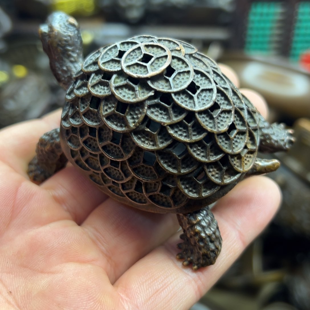 铜摆件欢迎欢迎你