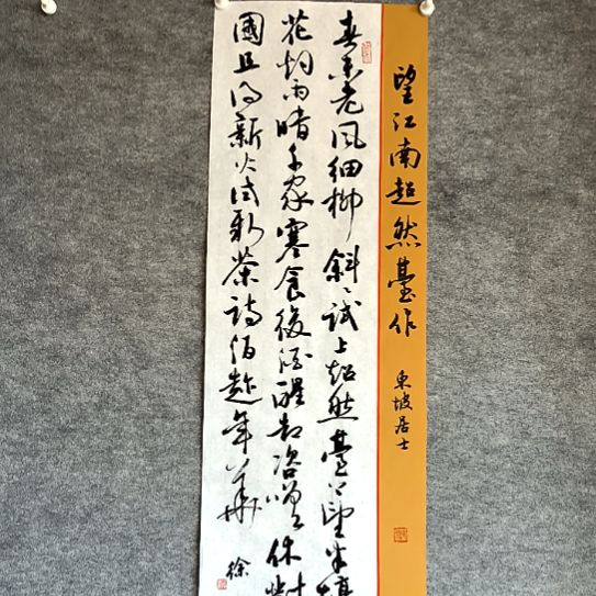 书法28*96厘米手写书法望江南
