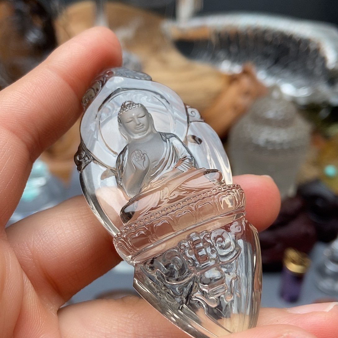 水晶颈饰未镶嵌吊坠