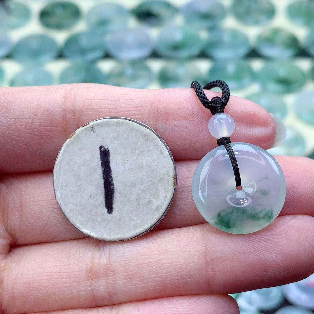 翡翠颈饰未镶嵌77尺寸18-5.0