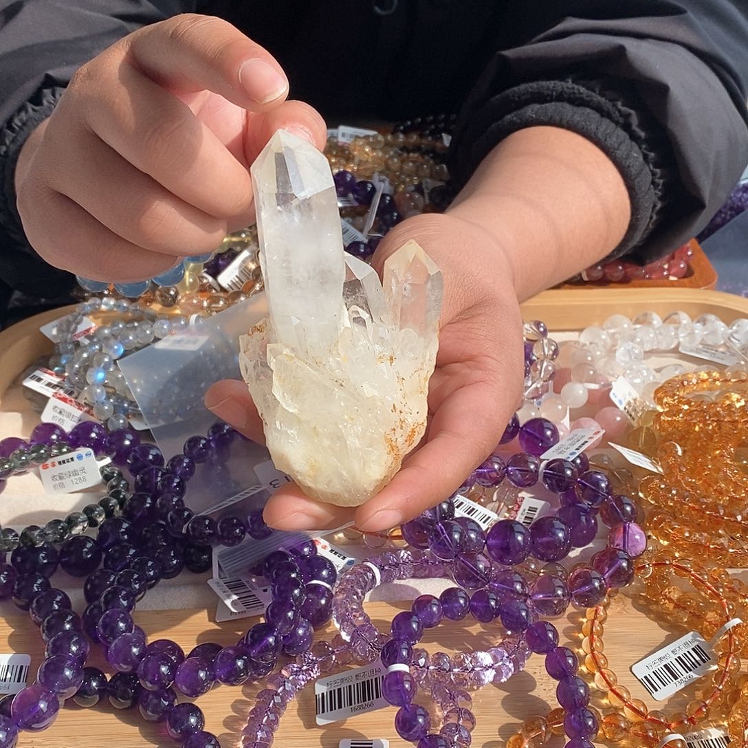 水晶大型摆件（非配饰）未镶嵌白水晶晶簇家居摆件