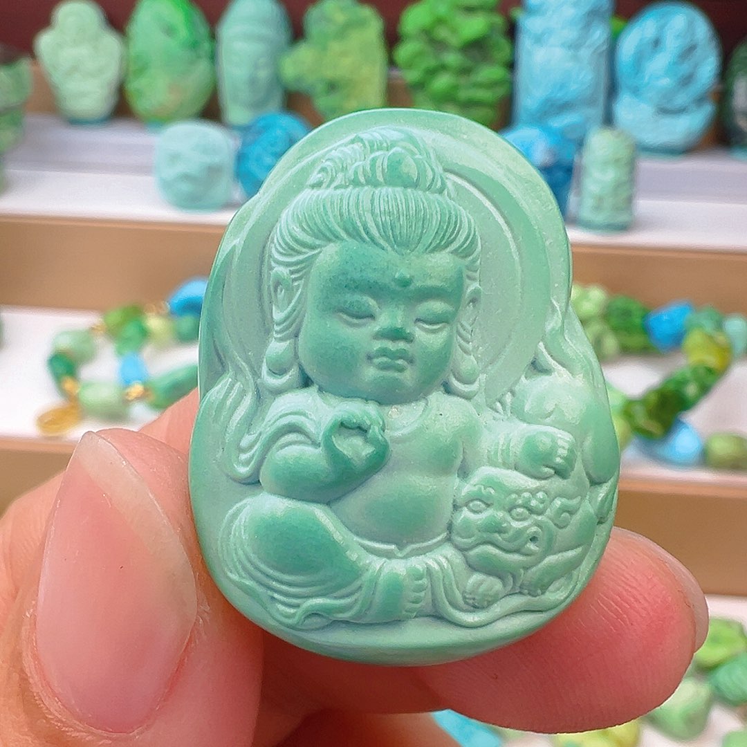 未镶嵌绿松石项链