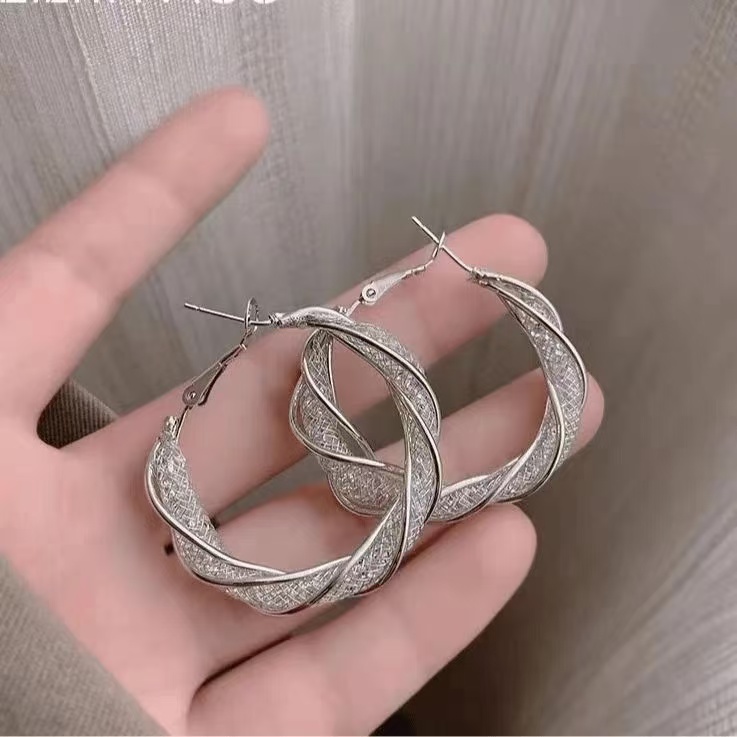 铜合金耳饰 【纠缠不清】气质轻奢时尚百搭小众设计感-876