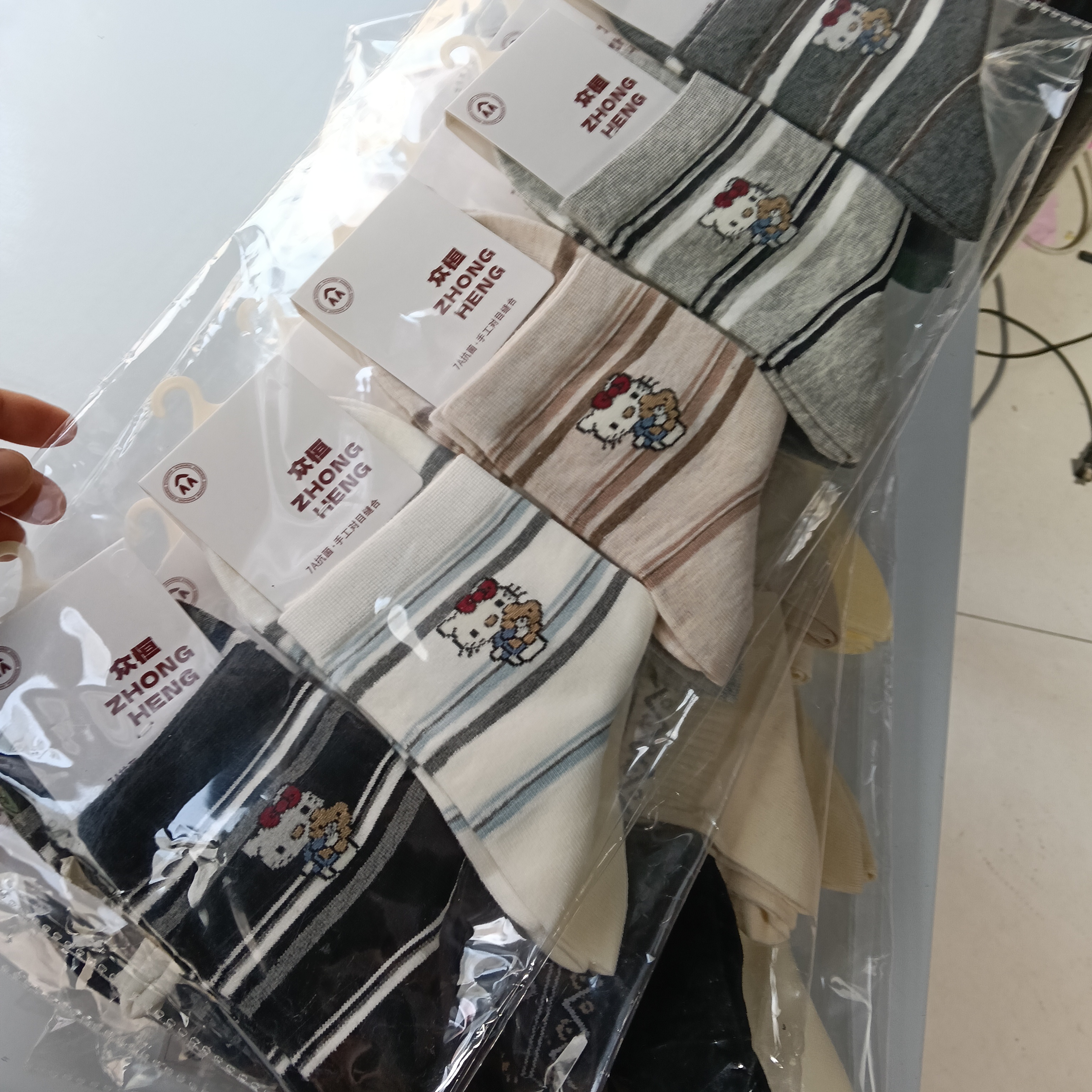 女款秋冬款袜子5双装