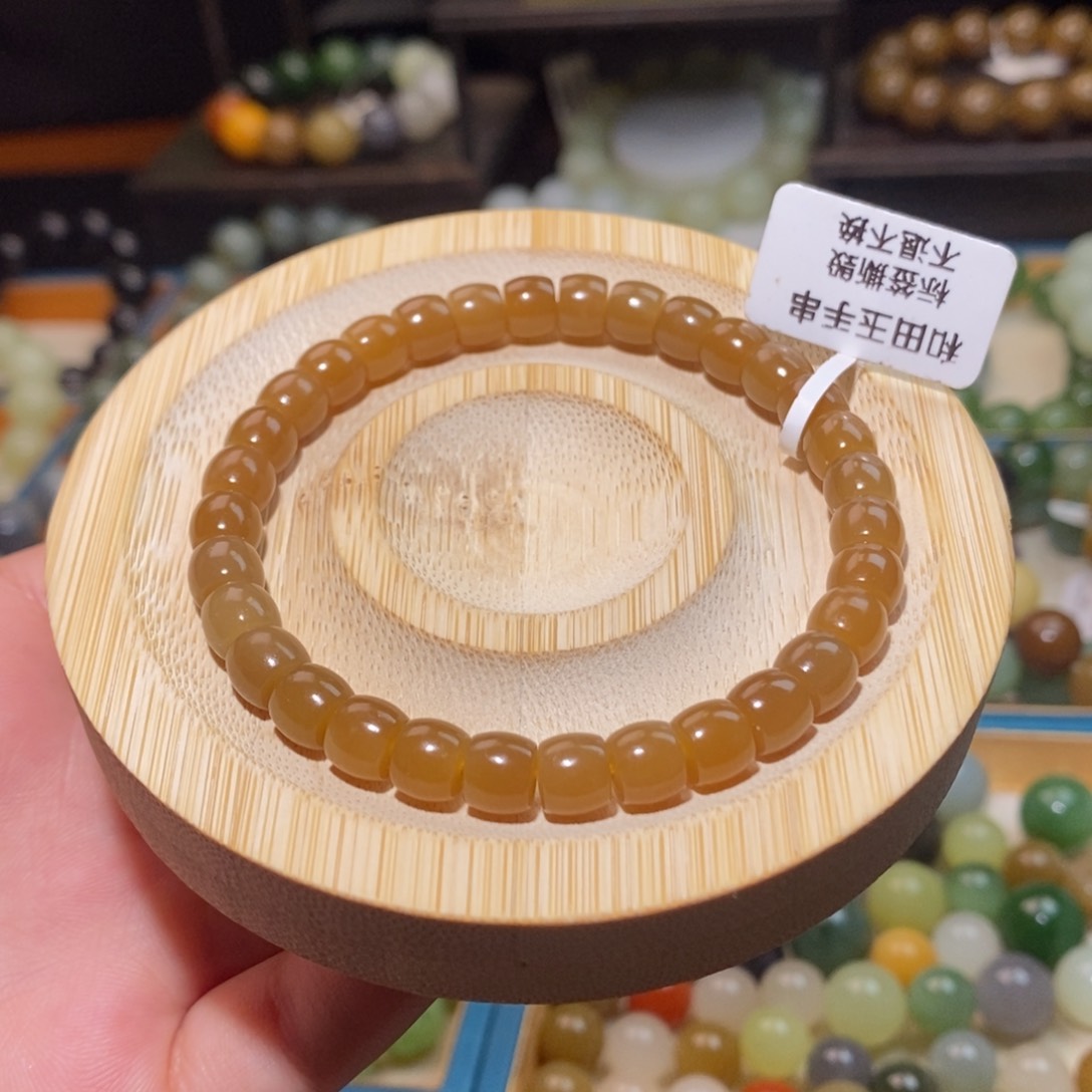 和田玉手串未镶嵌W 8