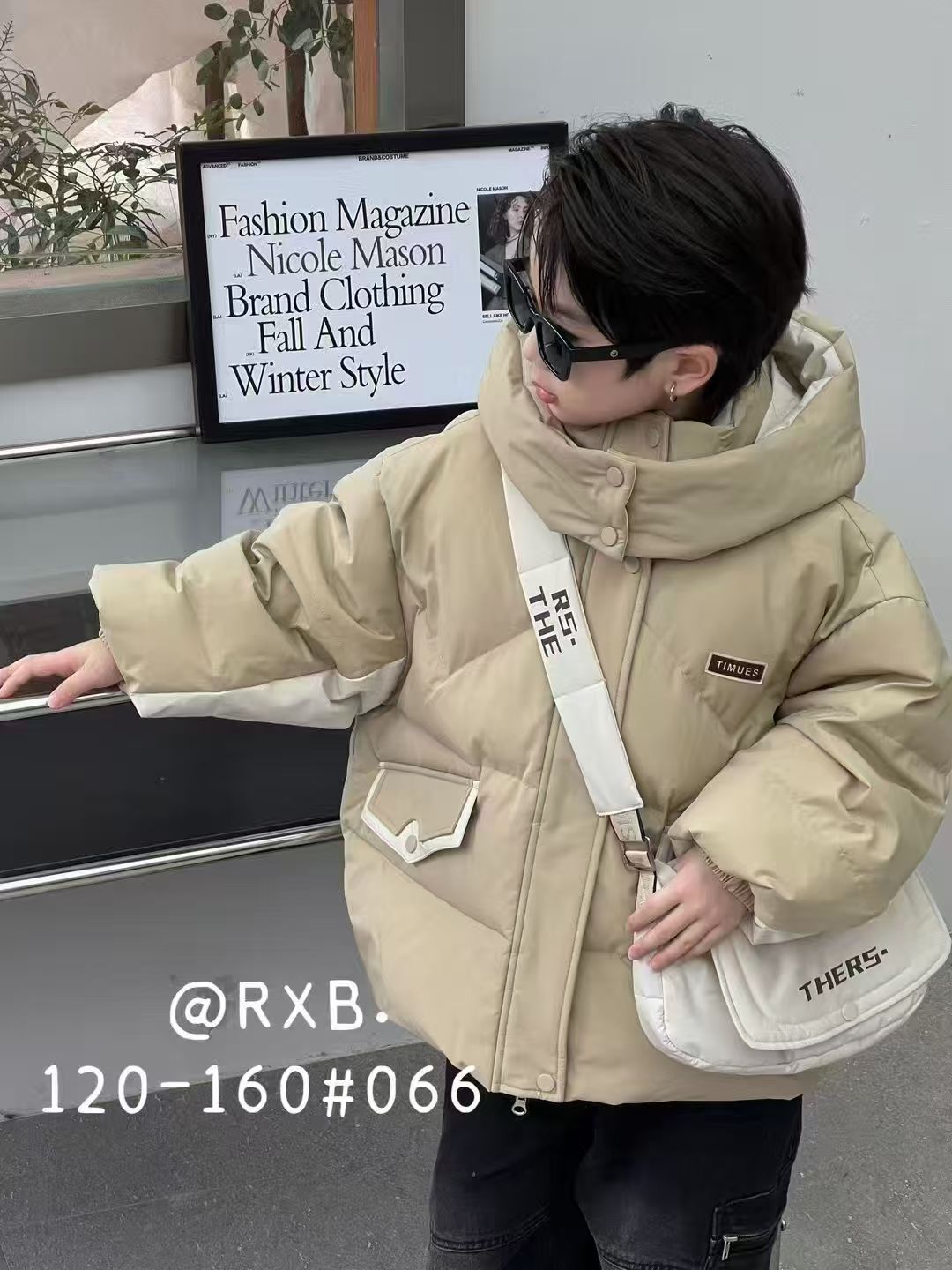 (下单备注编码）儿童秋冬加厚羽绒男童女童连帽保暖防寒百搭外套