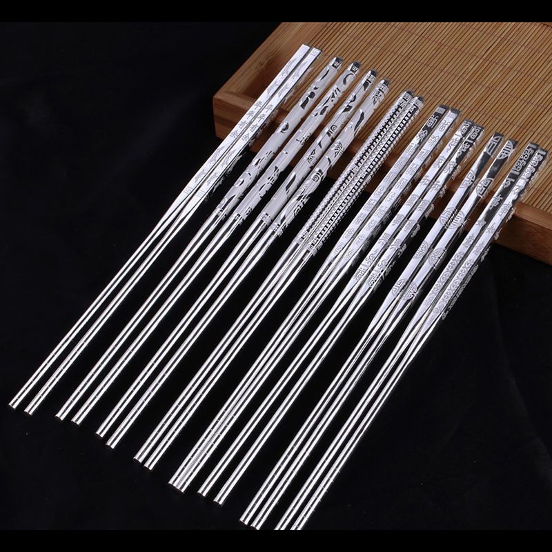 纯银筷子9999足银实心长筷银勺子银碗餐具家用食用结婚母亲节礼物