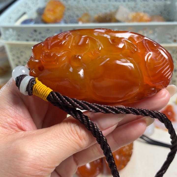 玛瑙/玉髓未镶嵌吊坠(不含链)