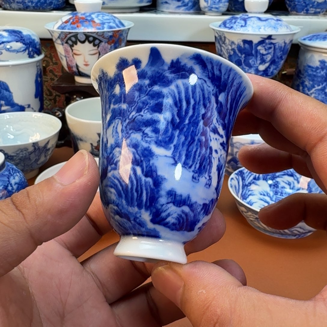 不***.杯子景德镇全手工手绘陶瓷