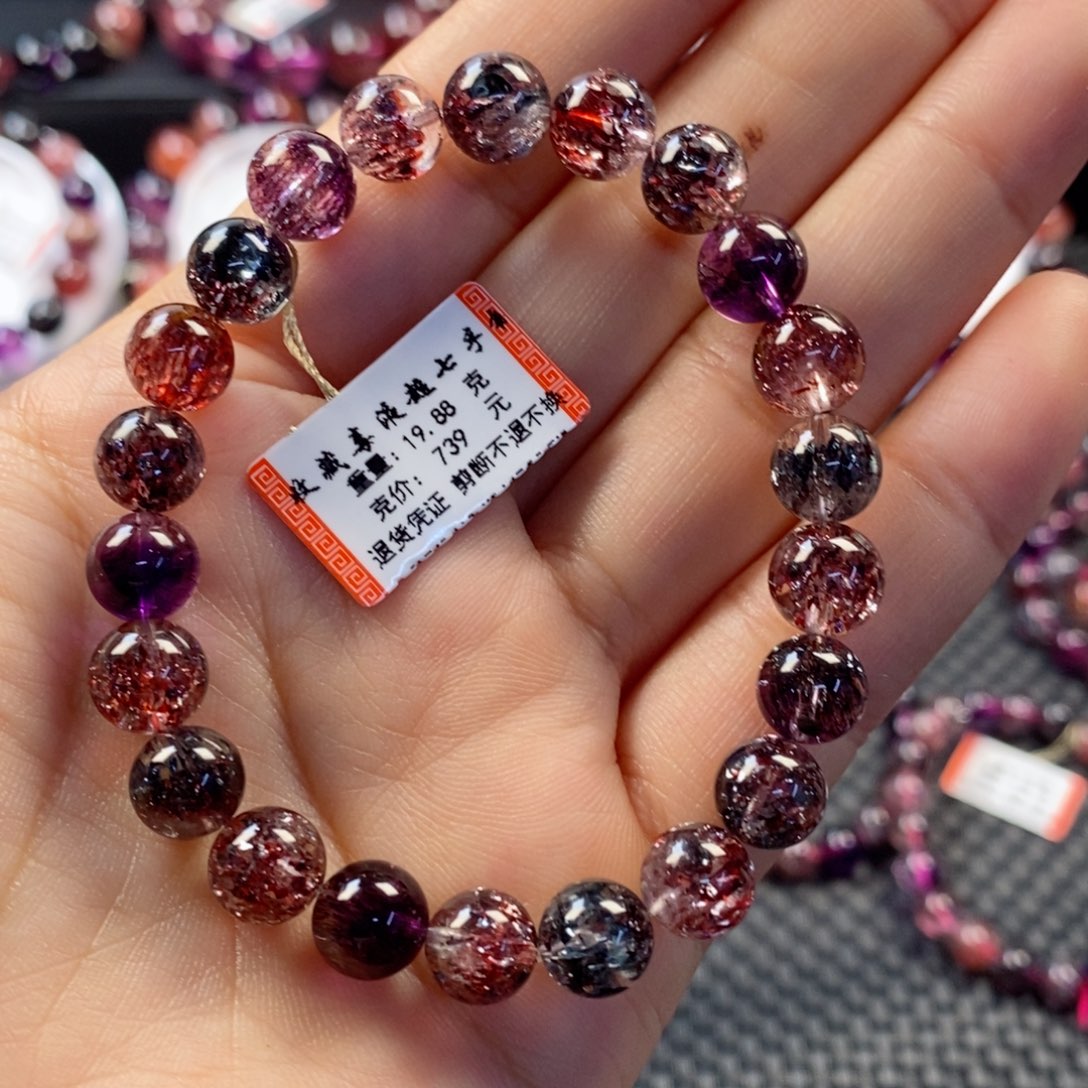 水晶收藏毒液手链：257102未镶嵌