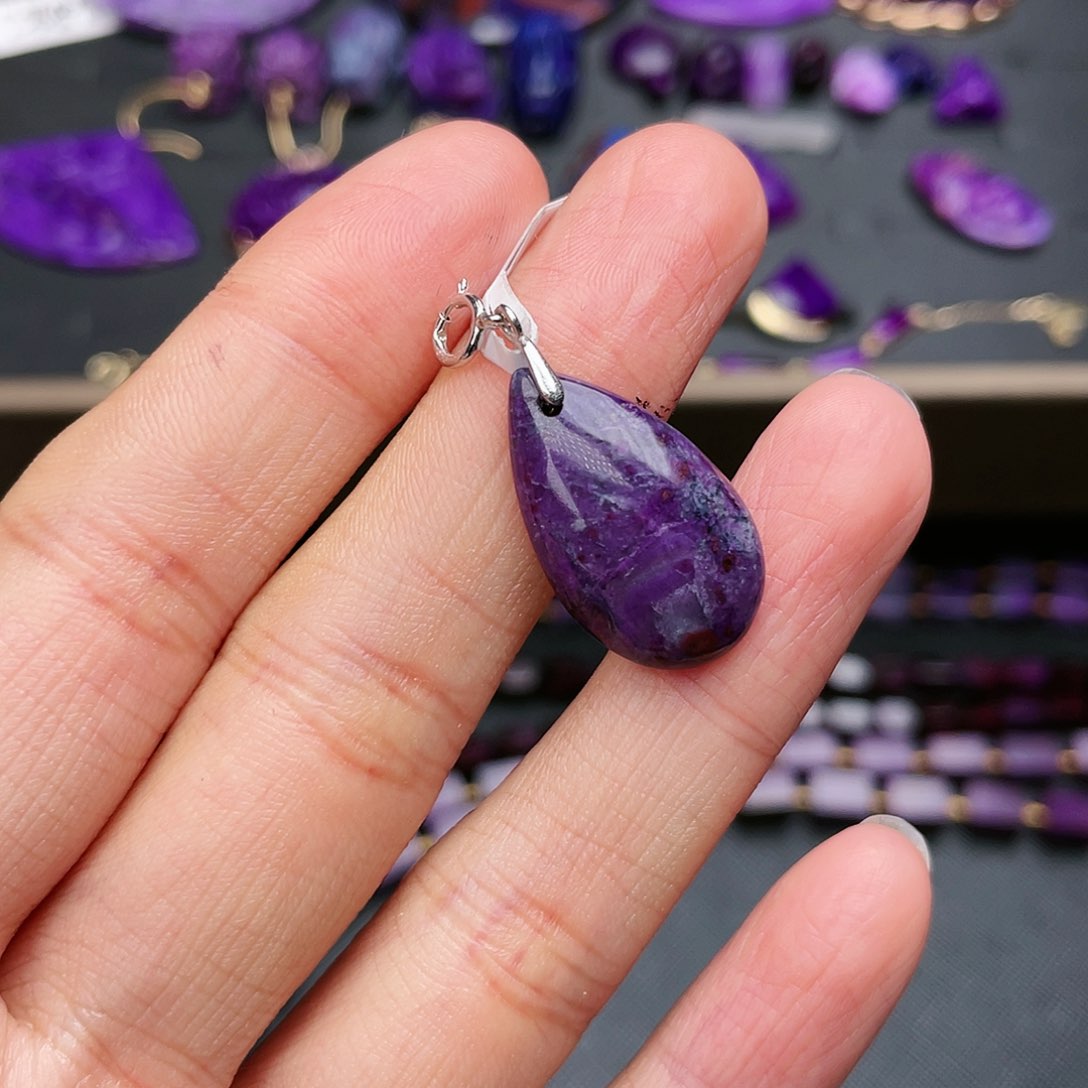 苏纪石（舒俱来）吊坠银S925镶嵌