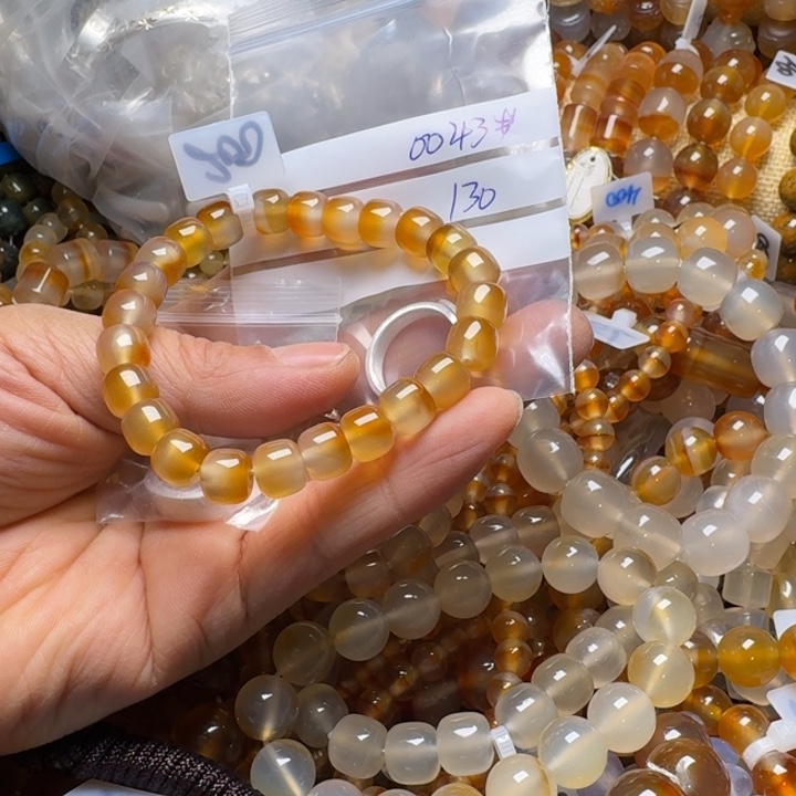 金***烂玛瑙/玉髓未镶嵌颈饰0043……130