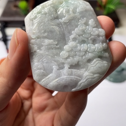 翡翠未镶嵌颈饰翡翠