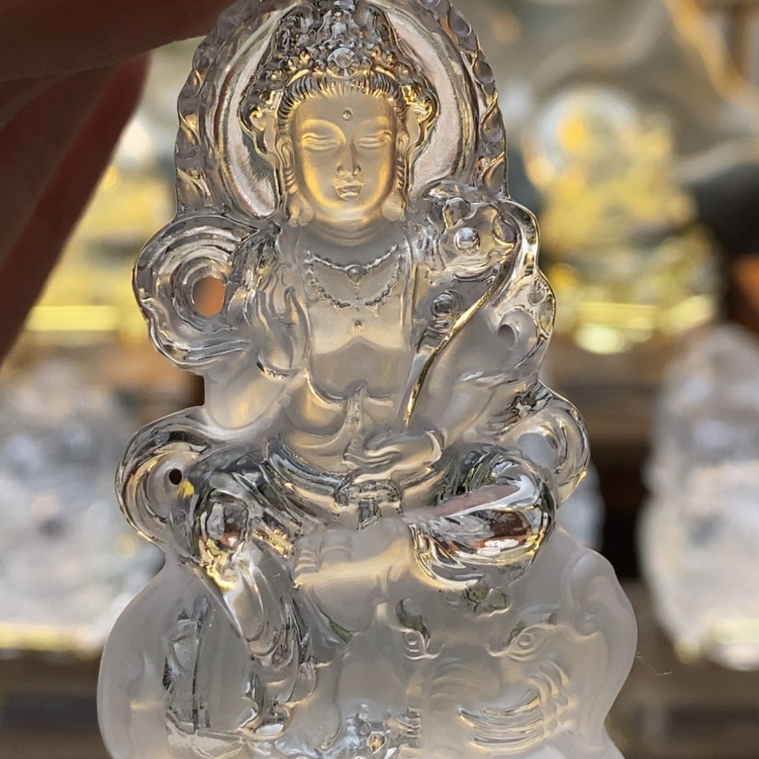 我***球吊坠(赠链)未镶嵌水晶