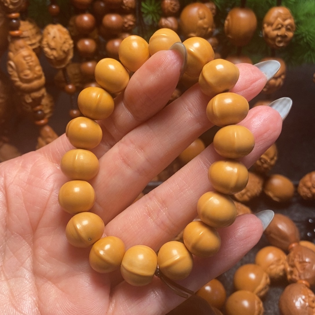 橄榄核手串/手链猴头鲨鱼背