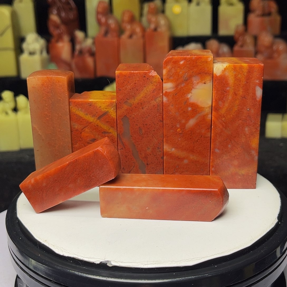 青田石印石浙红石