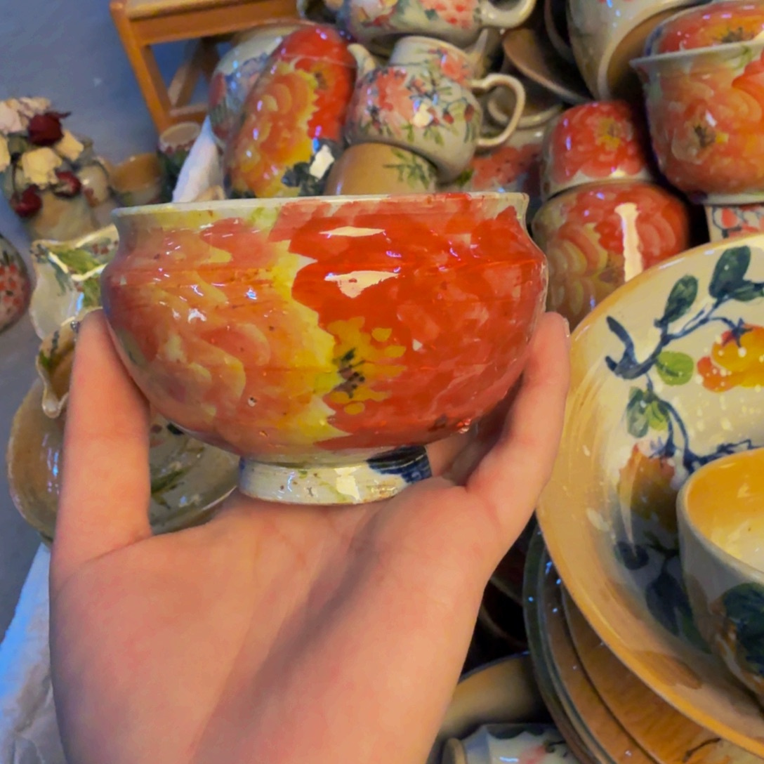 瓷片景德镇陶瓷手工手绘