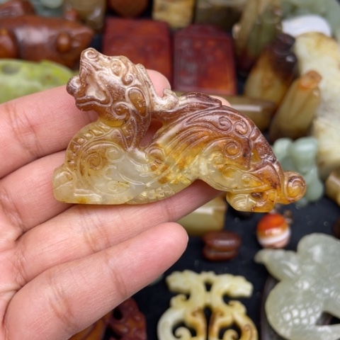 蛇纹石玉未镶嵌颈饰23