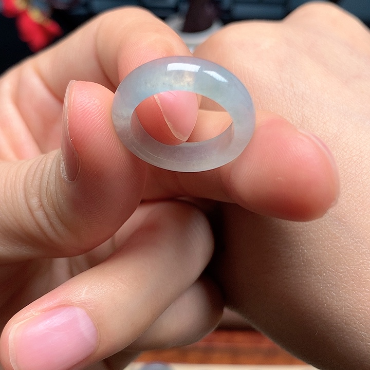 翡翠戒圈未镶嵌圈口13