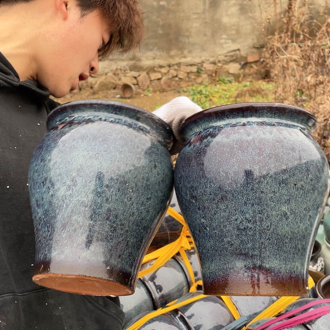 红陶宜兴紫砂花盆