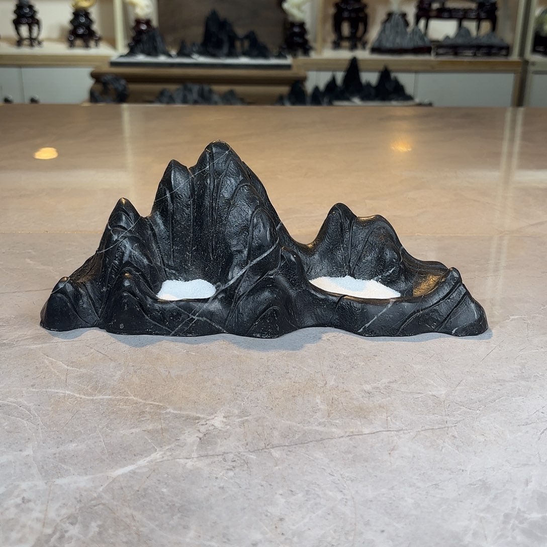 拆***股灵璧石手工雕刻奇石摆件