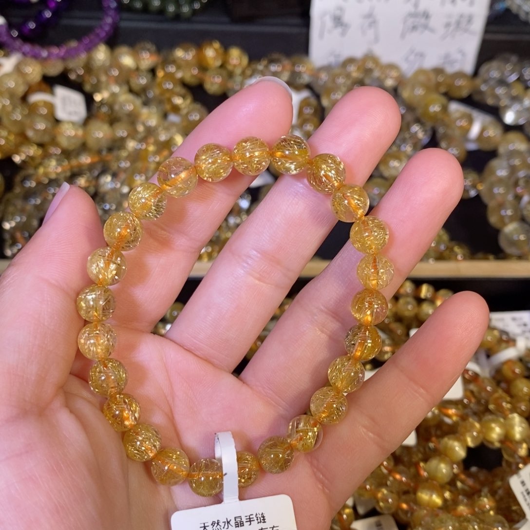 水晶手链未镶嵌手链7.6mm