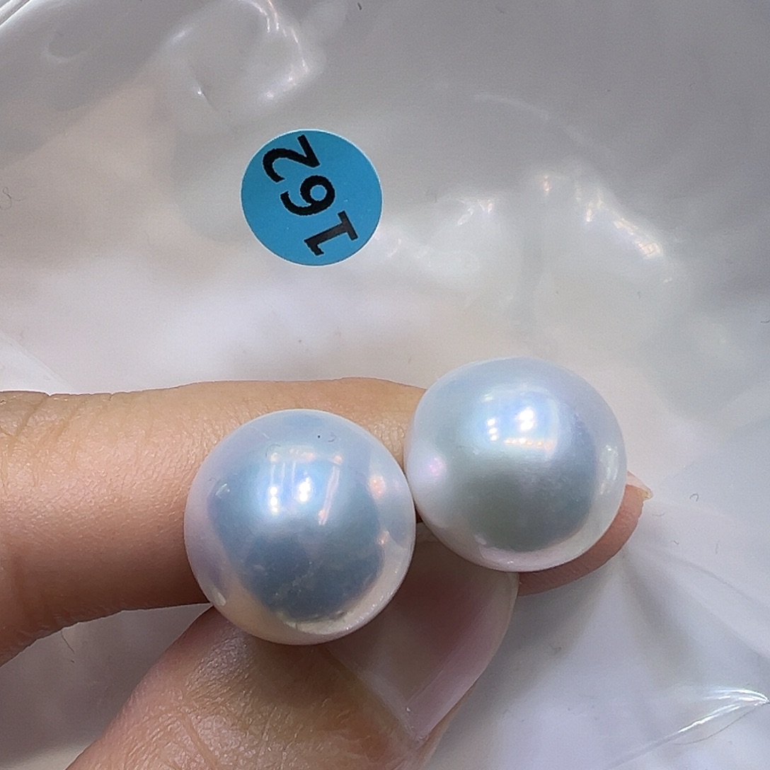 淡水珍珠耳饰银S925镶嵌