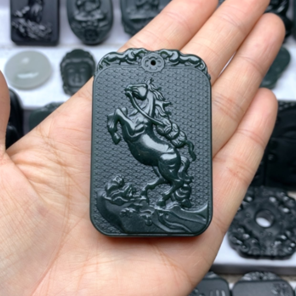 【闪购商品】和田玉颈饰未镶嵌❤️****双面雕刻