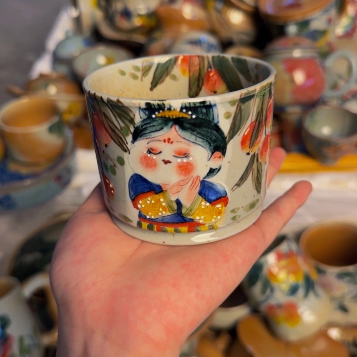 瓷片景德镇陶瓷手工手绘