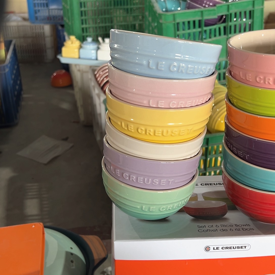 陶瓷 4.75碗6个浅色系系系