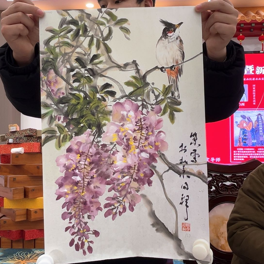 国画画家简介周同祥精品原作