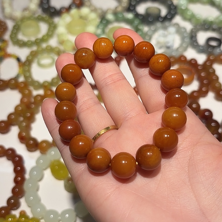 未镶嵌蛇纹石玉手串