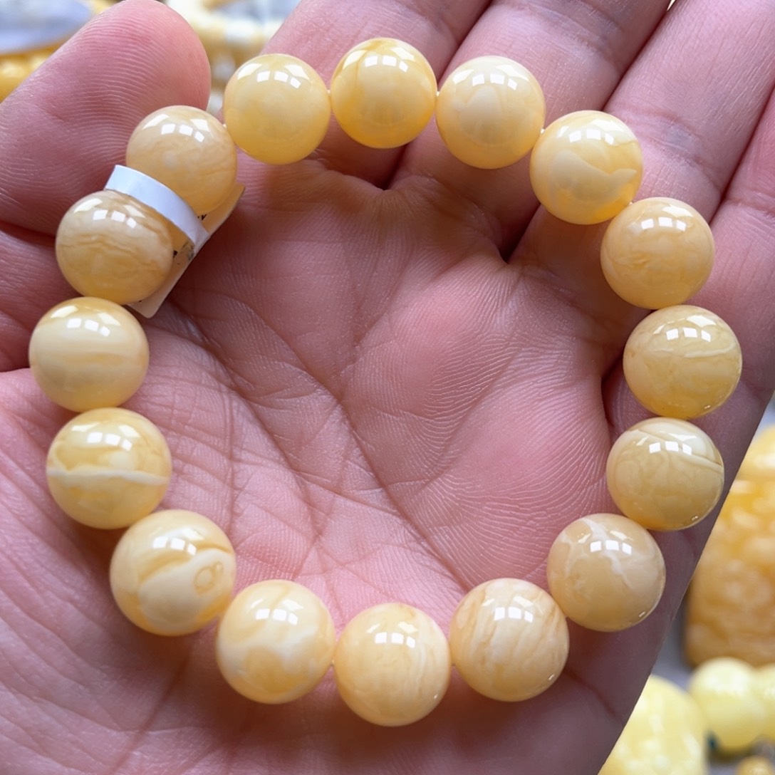 琥珀手链未镶嵌手串