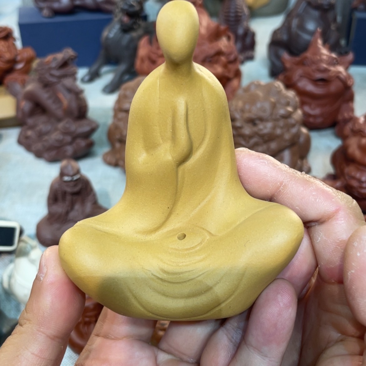 【闪购商品】紫砂茶宠黄锻无相佛