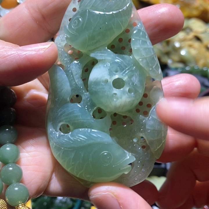 岫玉毛衣链未镶嵌